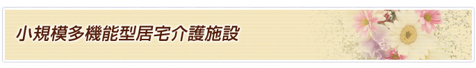 小規模多機能型居宅介護施設